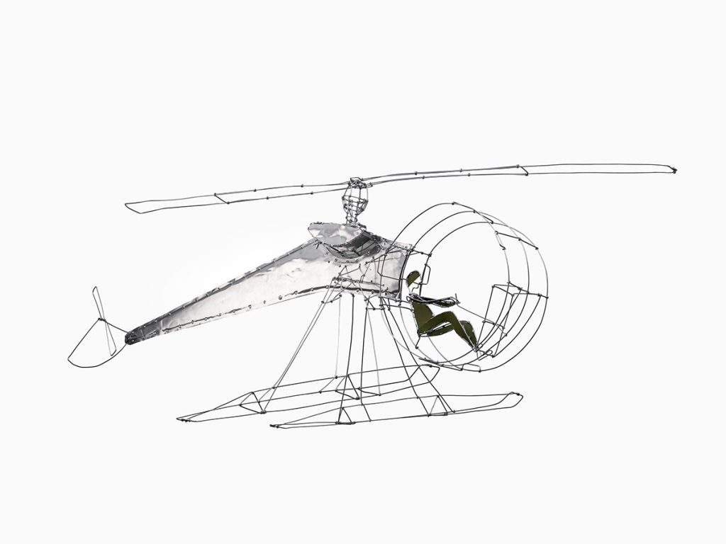 Anders Hermansen, Helicopter. Photo: Pernille Klemp