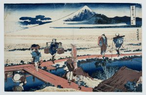Nakahara in the Sagami Province (Sōshū Nakahara) from the series Thirty-six Views of Mount Fuji (Fugaku sanjūrokkei), approx 1830–1831