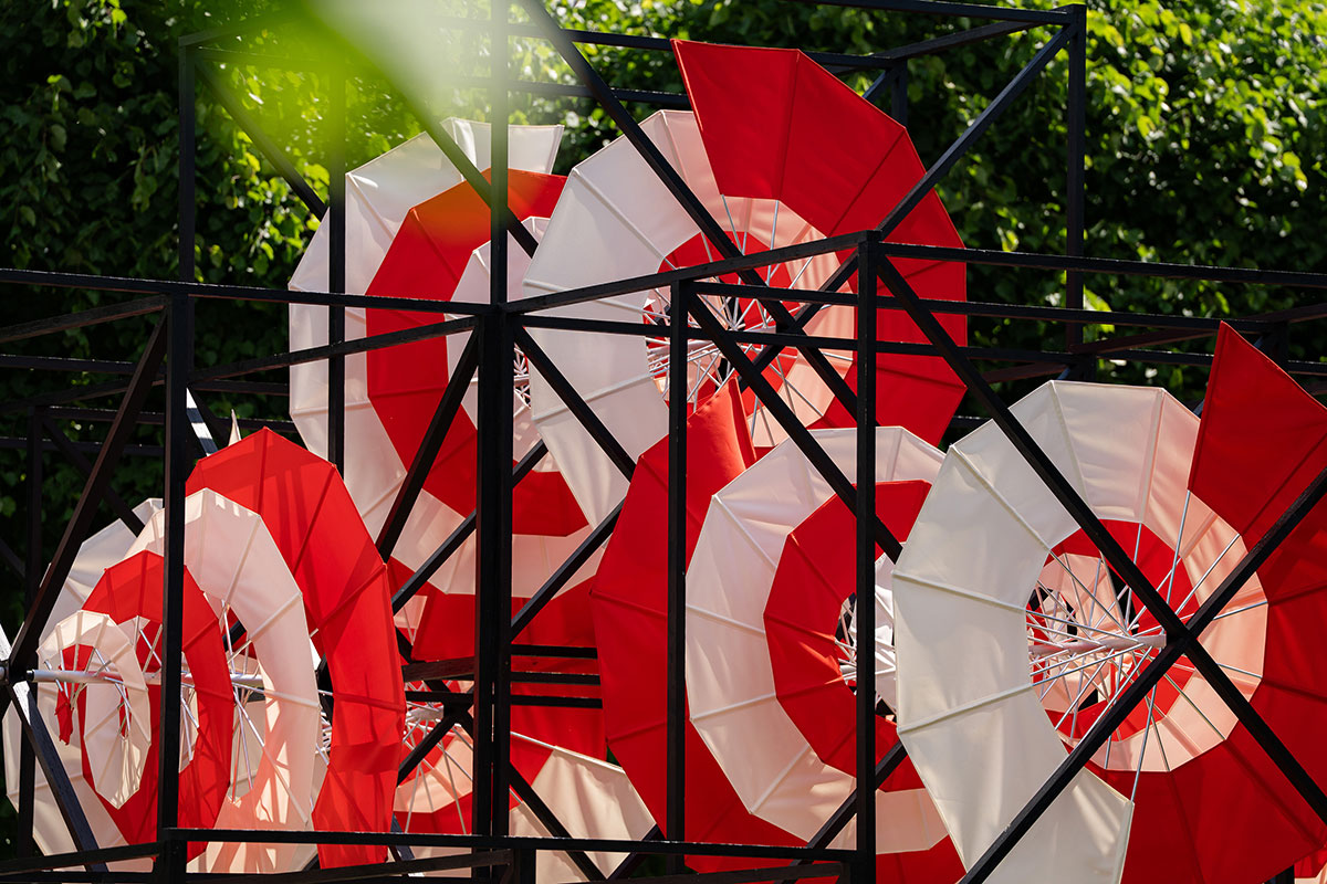 The Umbrico Spiral by Henrik Vibskov, 3daysofdesign at Designmuseum Danmark. Photo: Daniel Rasmussen