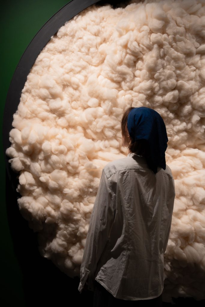 Henrik Vibskov, The Face Wool Explosion. Henrik Vibskov: The Exhibition. Photo: Andrea Sonne