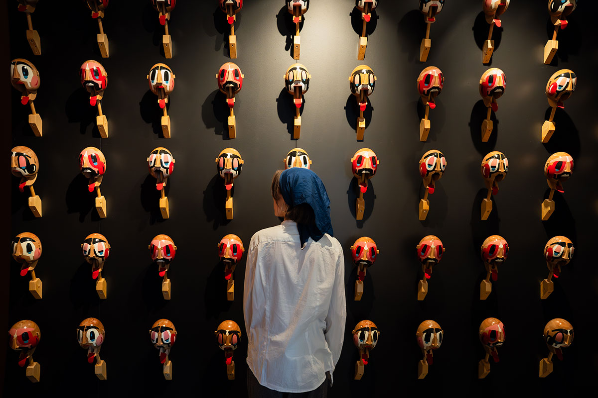 Henrik Vibskov, The Jaw Nut Piece. Henrik Vibskov: The Exhibition. Photo: Andrea Sonne